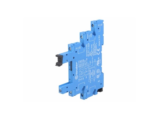 [H59345] DIN-skinne sokkel til Finder 34.51 relæserie - 6A/250V