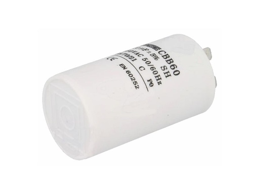 [H59831] MOTOR kondensator - 20uF / 450V, Spadestik