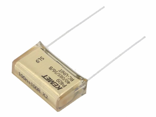 [H64932] X2 RC filterkondensator - 100nF + 100ohm 275VAC (20,3mm)