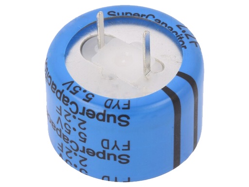 [H58996] Backup kondensator - 2,2F 5,5V vandret (Ø28,5x22mm)