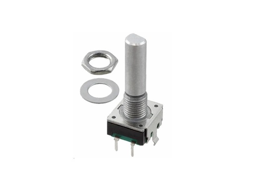 [H58286] Rotary Encoder - 24 trin, trykknap funk., 20mm (6mm D-aksel)