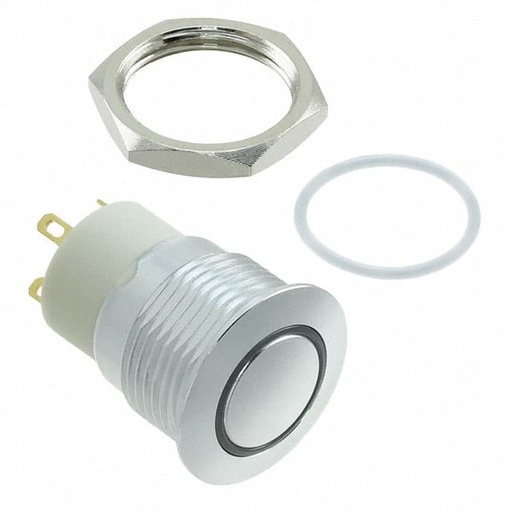 [H64660] Vandalsikret alu.kontakt - 1P OFF-ON, Blå LED (IP67)