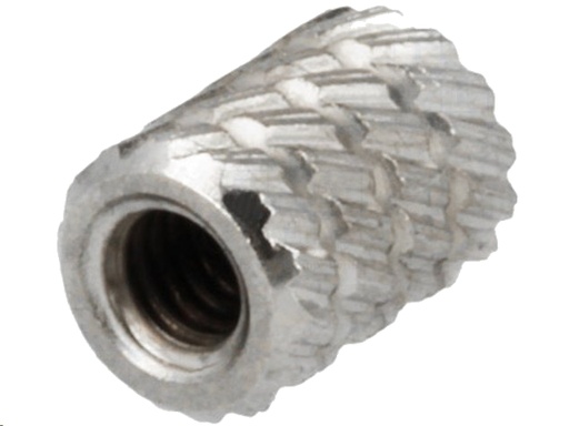 [H44349] Gevindindsats til plast - M2,5, Ø4,5mm, L5,9mm (10 stk.)