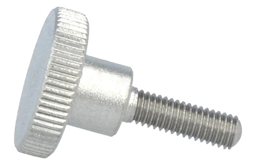 [H63377] Fingerskrue - M3 x L10mm gevindaksel, Ø12mm greb, Stål