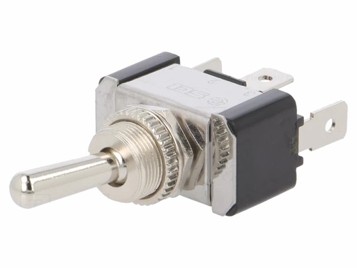 [H62478] MAXI vippekontakt - 1P ON-OFF-ON 20A/12VDC, 6,3mm spadestik