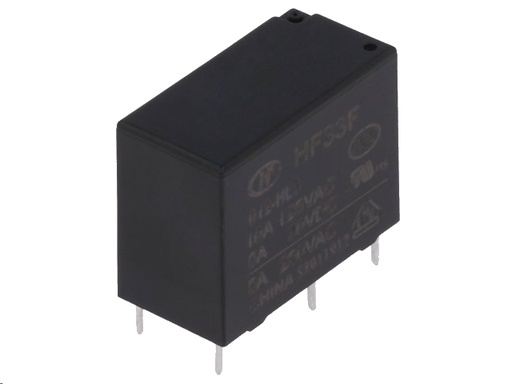 [H44396] Miniature relæ - 12VDC / 5A, 1 x slutte (SPST-NO)