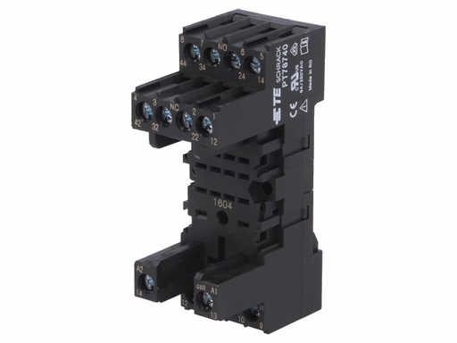 [H62003] DIN sokkel til heavy duty relæ - 14 ben 12A