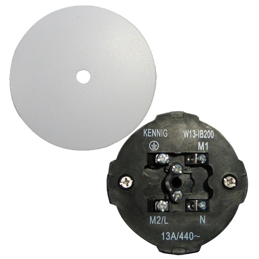 [5704193121003] Kennig Loftudtag Ø80 - farve hvid