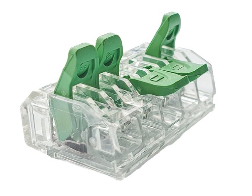 [H63318] Klemme-samlemuffe, 5 x 0,2-4mm², 32A, alle ledningstyper