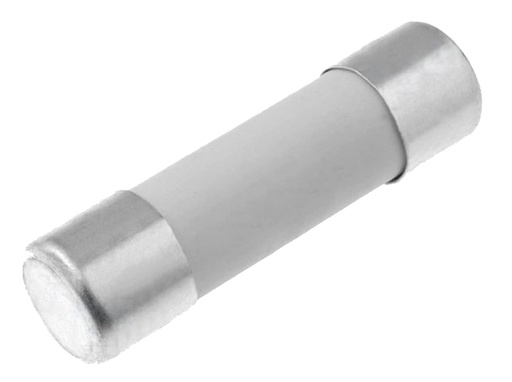 [H58779] Keramisk sikring - Ø5x20mm, 10A / 250V, Flink