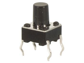 [H12475] TACT mikrotrykkontakt - 6x6mm, H=9,5mm OFF-(ON)