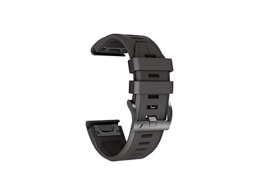 [H23166] Urrem til Garmin Fenix 7X/6X/5X/3HR m.fl. - 26mm, Sort
