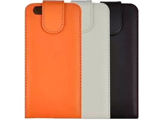 [H14715] Flip case cover til iPhone 6+/7+/8+ (5,5") - PU læder, Hvid