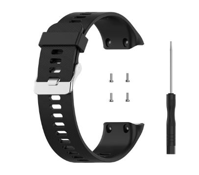 [H40055] Urrem til Garmin Forerunner 30 / 35 - Silikone, Sort