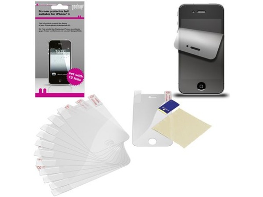 [H33078] Displayfolie til iPhone 4/4s (12 stk.)