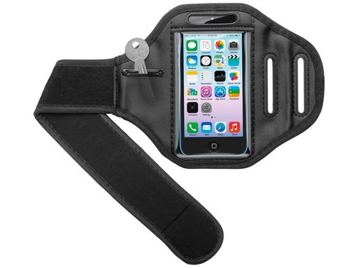 [H39584] Sport armhylster - 4" til bl.a. iPhone 5/5C/5S/SE, Sort
