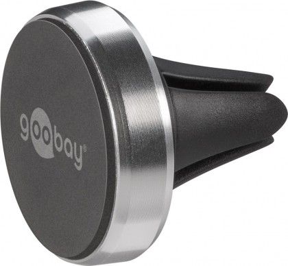 [H50957] Magnetisk smartphone holder - Med Vent Clip (Ø45mm), Sort