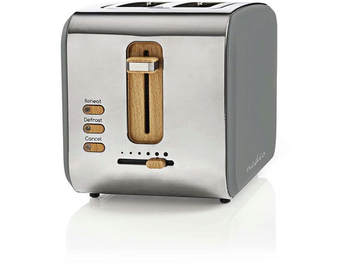 [H53397] Brødrister - 2 brede åbninger, Soft-Touch, Grå