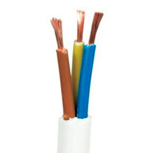 [5732003121-1] Plastkabel PKAJ Rund Hvid 3x1mm² - pr. meter