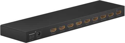 [H63427] HDMI 1.4 splitter - 1 ind til 8 ud, Sort (4K HDTV)