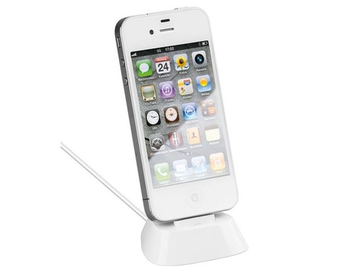 [H37420] Bordholder til iPhone / iPod - Hvid