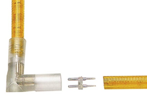 [H18481] Lysslange L-konnektor, 90° stænktæt