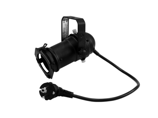 [H49004] PAR16 lampehus - Sort, GU10, kabel m. stik