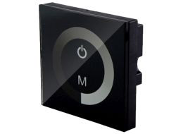 [H46255] Multifunk. touch LED lysdæmper - 1 kanal, Sort (8A)