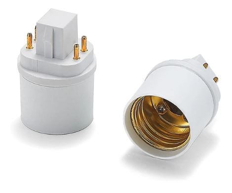 [H43430] Pæresokkel adapter - GX24q til E27