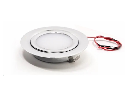 [H30176] LED indbygningsspot - 12V 3W, Varm Hvid, IP65 (Ø72mm)