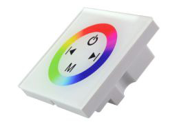 [H33371] Multifunk. touch RGB LED styring - 3 kanaler, Hvid (3 x 4A)