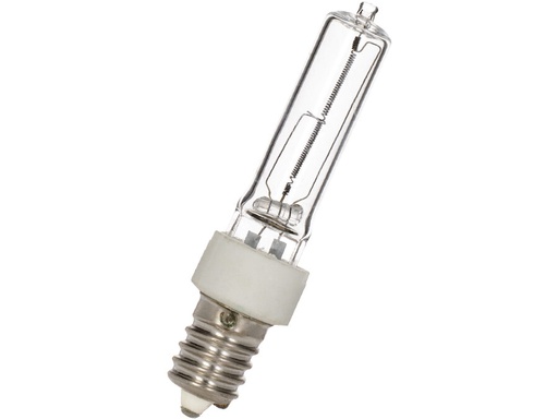 [H61430] JD halogenpære - 240V / 100W klar, E14 sokkel (Ø19x78mm)