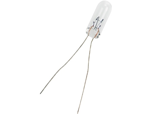 [H62449] T1 1/2 trådlampe - 28V / 40mA / 1,12W (Ø4,9x13mm)