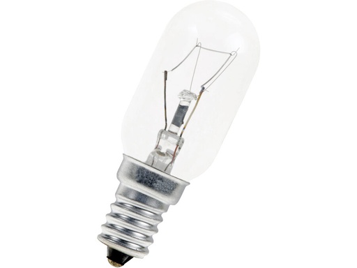 [H62194] Ovnpære - 240V 40W 300°C, E14 sokkel (Ø25x70mm)