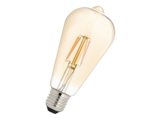 [H57608] ST64 Filament LED Gold pære - 240V / 4W dæmpbar, E27 (2200K)