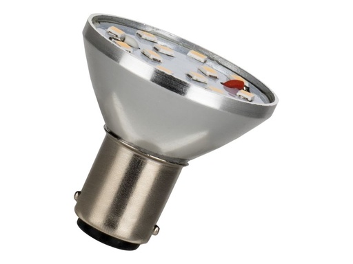 [H58365] Ba15d LED spotpære - 12V / 3,5W, Varm Hvid