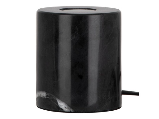 [H57372] Bordlampe - 240V / 60W E27, Marmor, Sort (1,8m)