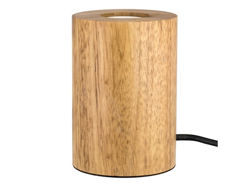 [H57373] Bordlampe - 240V / 60W E27, træ (1m)