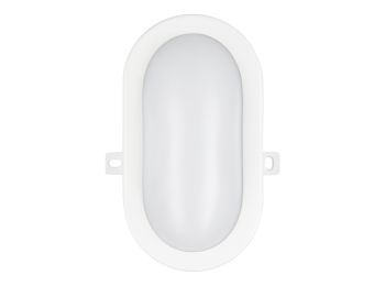 [H57376] Udendørs LED skotlampe - Oval 6W Varm Hvid (IP54)