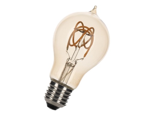 [H57215] A60 SpiraLED Nostalgic - 240V/4W dæmpbar, E27 (2200K), Gold