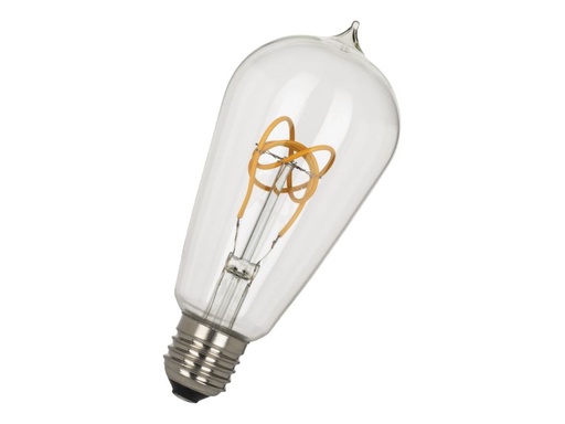 [H57216] ST64 SpiraLED Nostalgic - 240V 4W dæmpbar, E27 (2200K), Klar