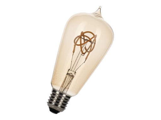 [H57218] ST64 SpiraLED Nostalgic - 240V 4W dæmpbar, E27 (2200K), Gold