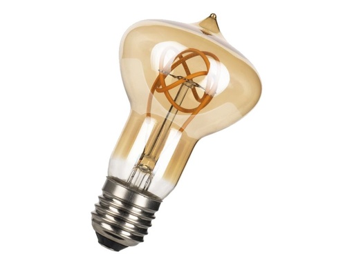 [H57221] R63 SpiraLED Nostalgic - 240V 4W dæmpbar, E27 (2200K), Gold