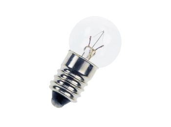 [H25133] Dværglampe - 24V / 125mA / 3W Globe, E10 sokkel