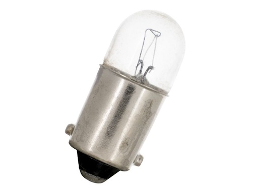 [H24878] Dværglampe - 6V / 180mA / 1,08W Tube, BA9s sokkel
