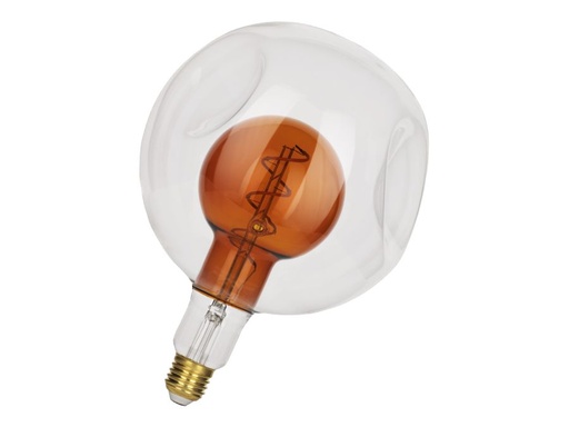 [H56977] G180 Duo LED - 230-240V / 4W E27, Varm hvid, Klar/Rav