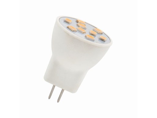 [H55886] MR8 LED pære - 12V 1,2W 30° GU4 sokkel (3000K)
