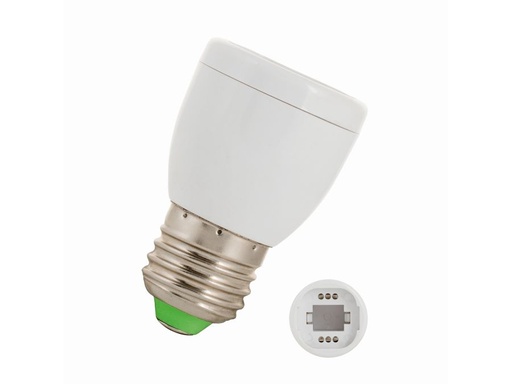 [H49791] Pæresokkel adapter - E27 til G23 og G24 (2 pin)
