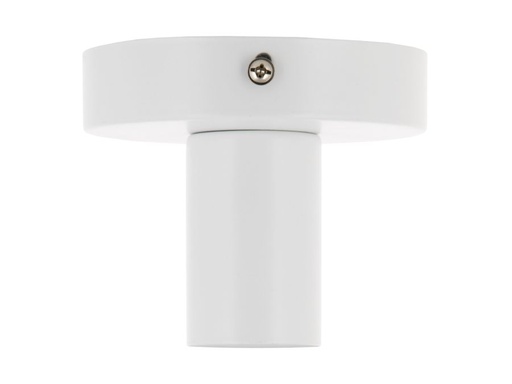 [H51076] Loft/Væg fatning - E27, Metal, Hvid