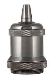 [H34694] Retro E27 pærefatning - Titanium